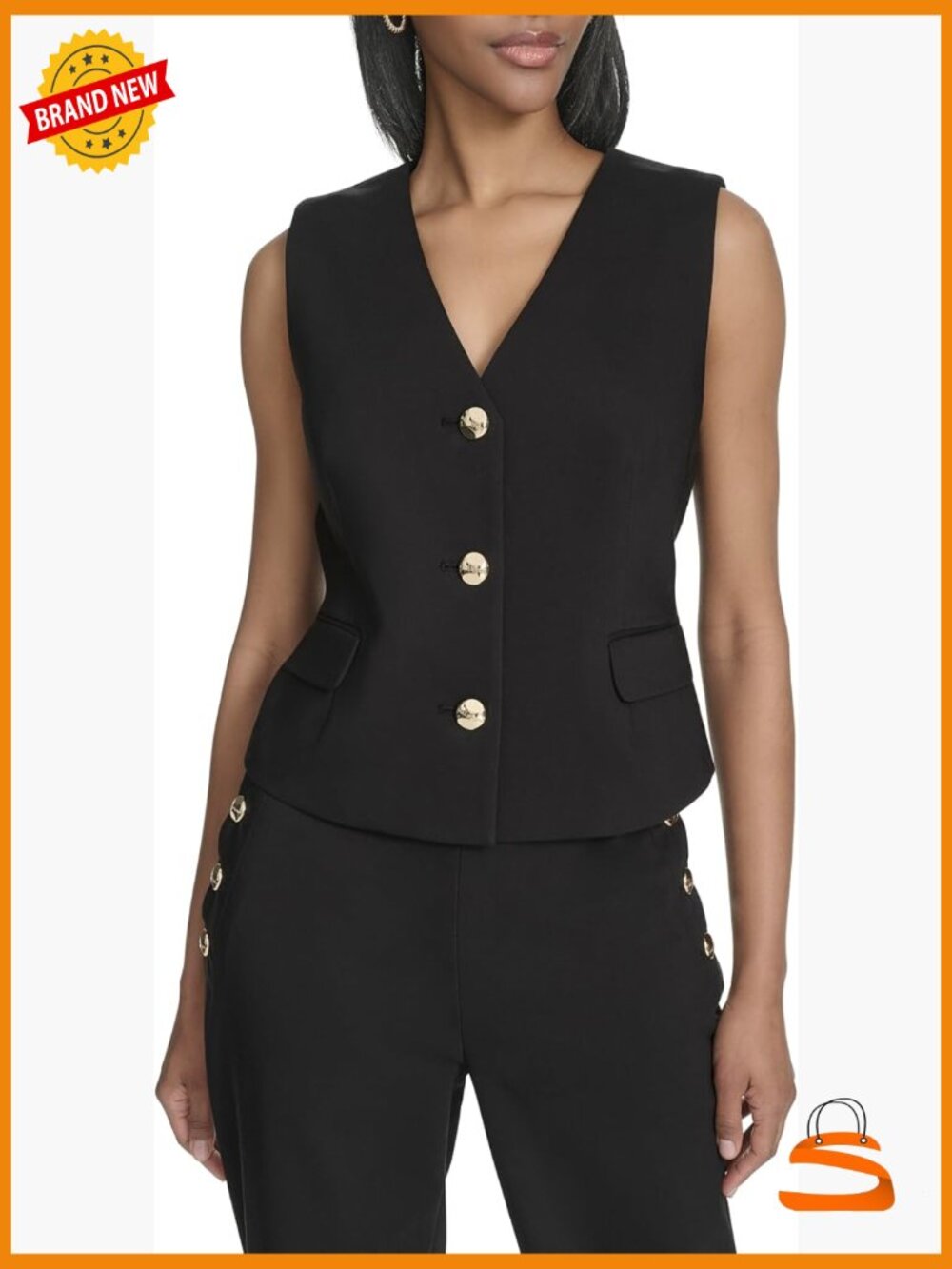 Front Button Compression Cotton Vest for Work